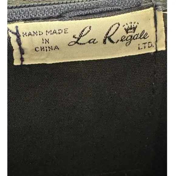 VNT Handmade La Regale LTD Navy Blue Beaded Purse - Picture 6 of 8